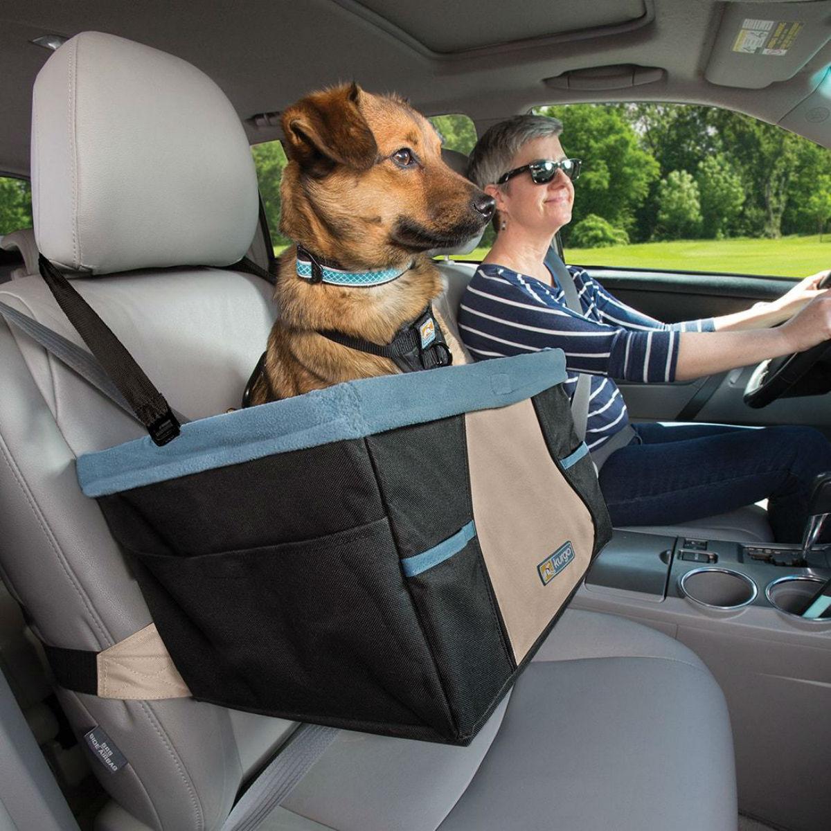 Kurgo Rover Dog Booster Seat - Black & Blue