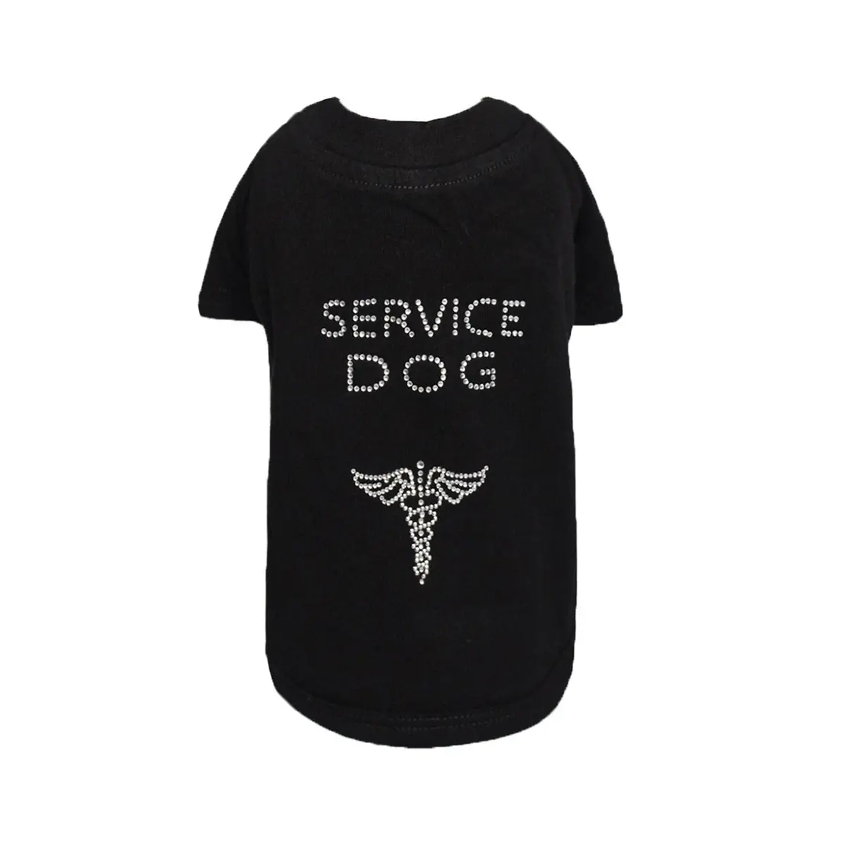 Hello Doggie Service Dog T-Shirt - Black