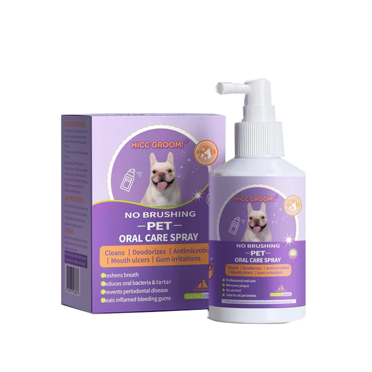 HICC PET Antibacterial Oral Care Spray for Dogs & Cats