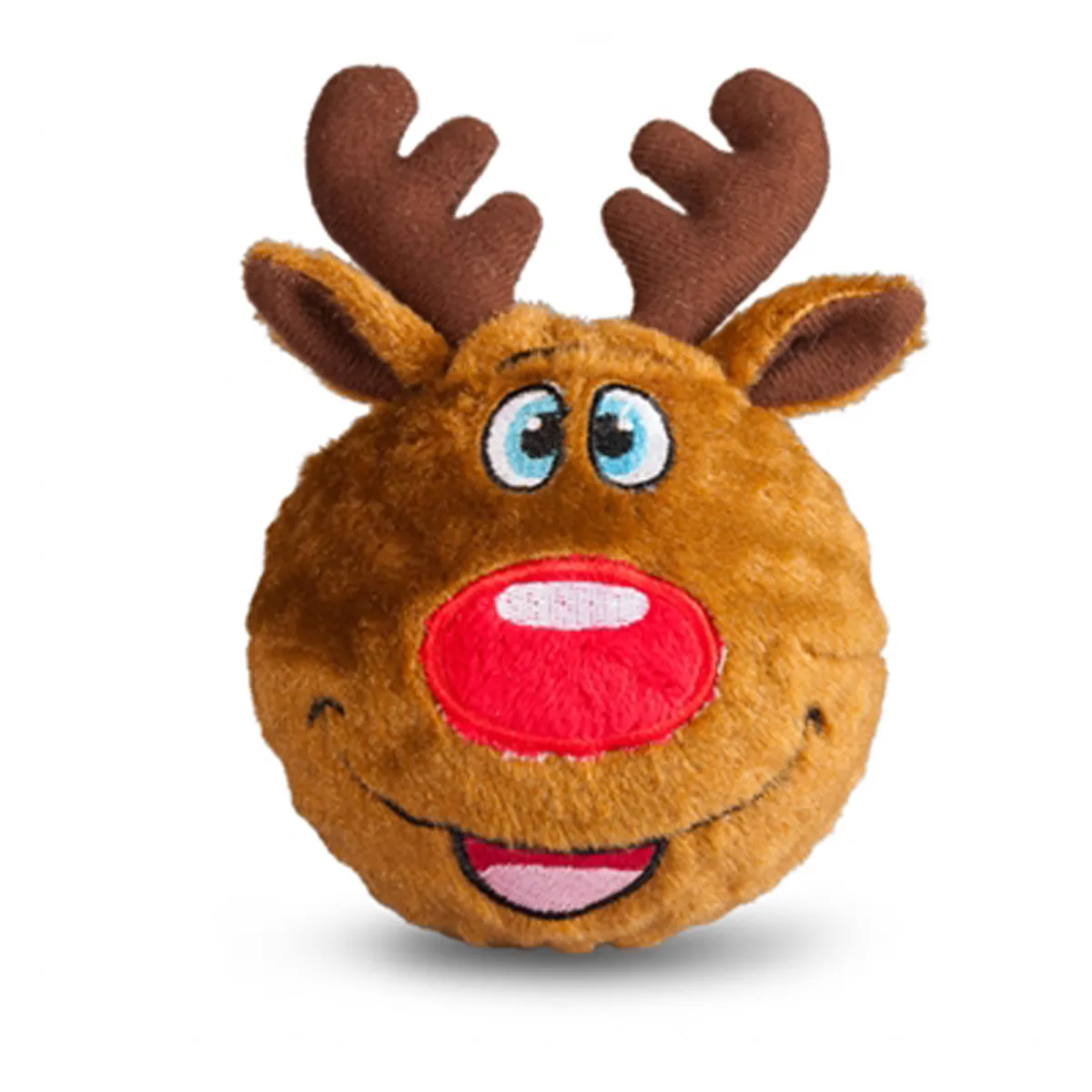 fabdogÂ® Holiday faball Dog Toy - Reindeer