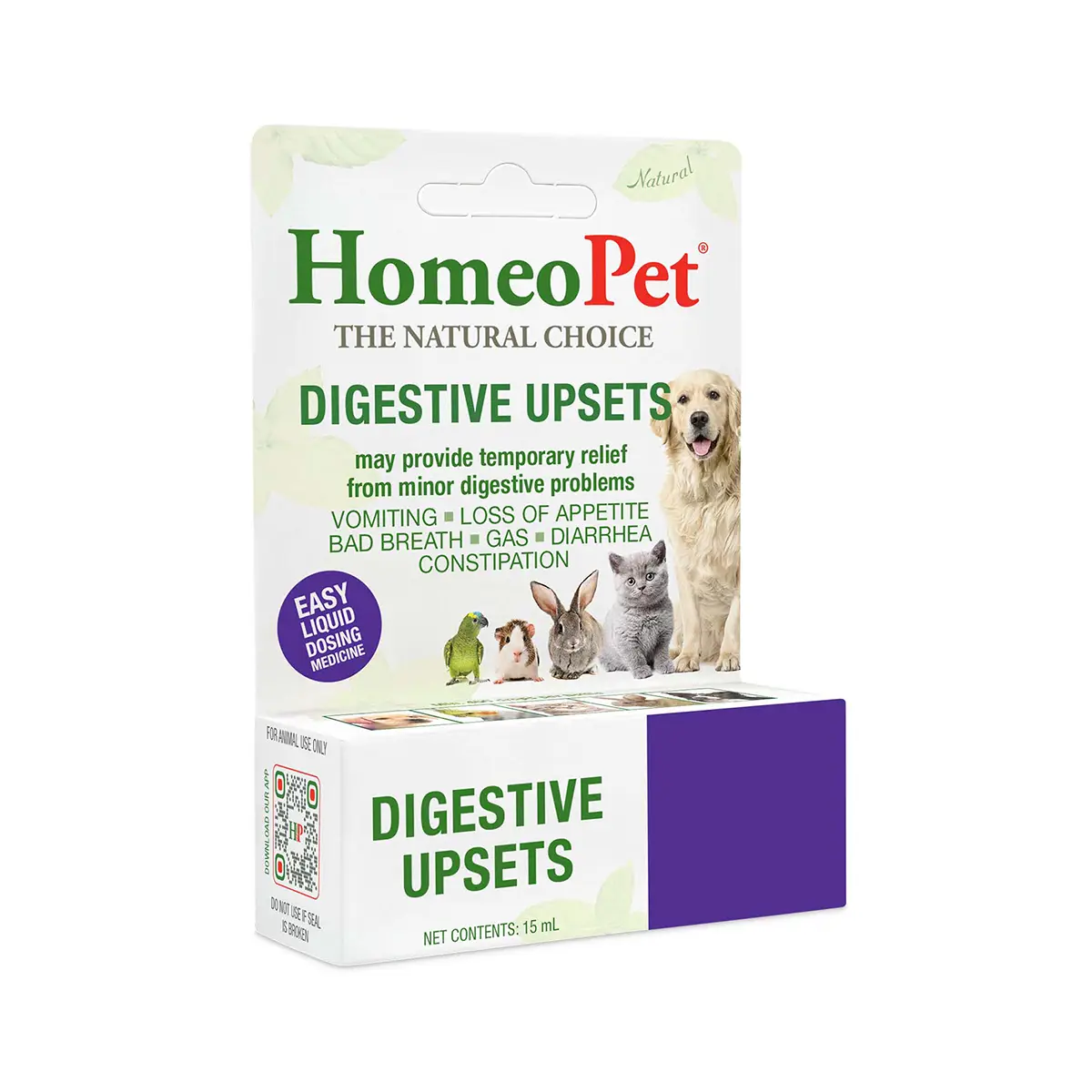 HomeoPet Digestive Upsets Supplement for Dogs, Cats, and Small Animals