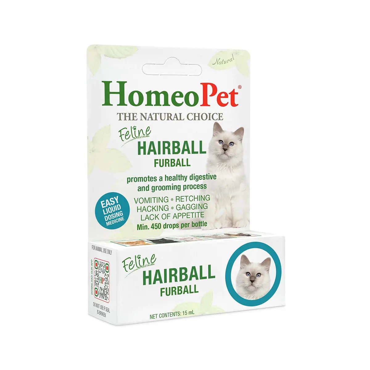 HomeoPet Feline Hairball Furball Cat Supplement