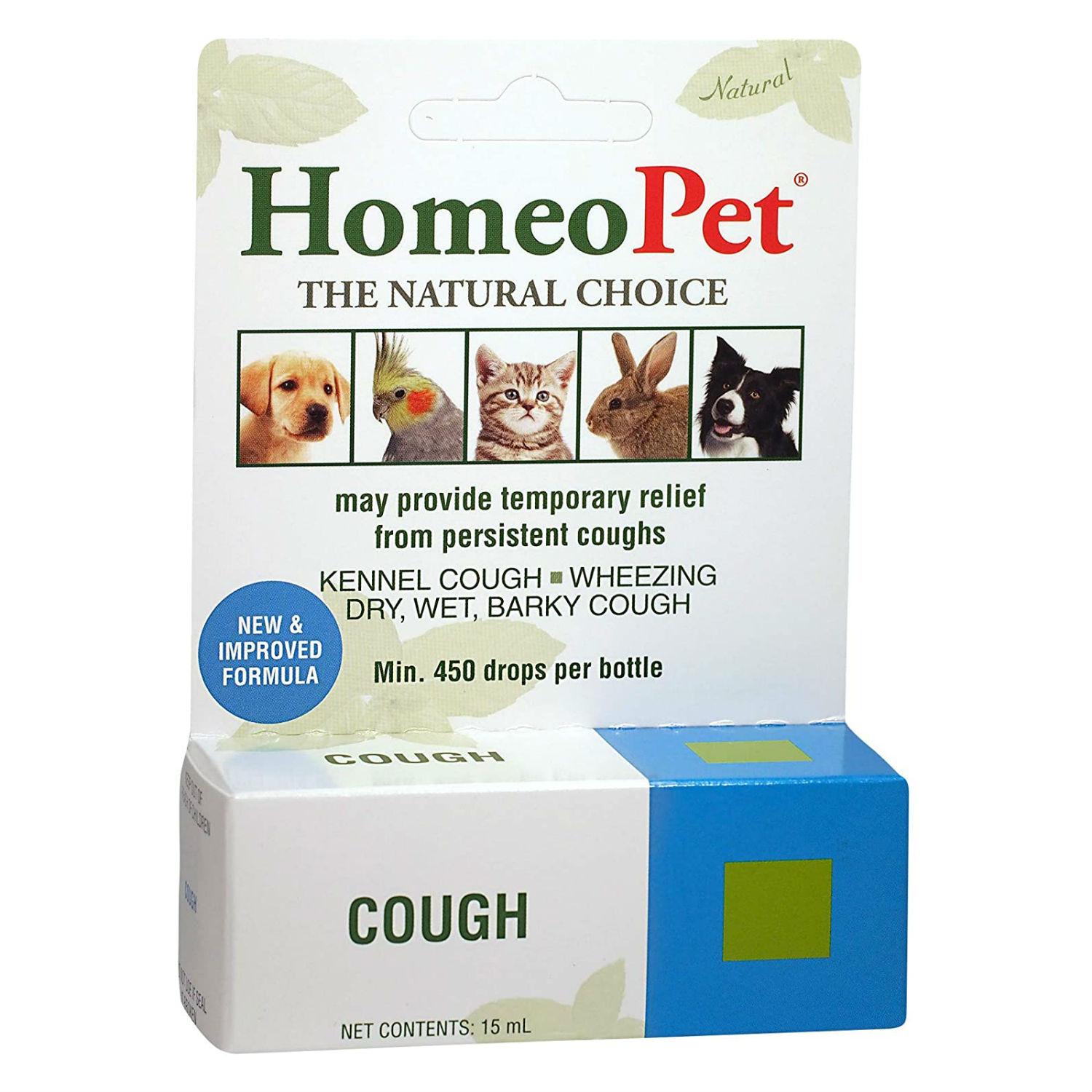 HomeoPet Cough Supplement for Dogs, Cats, and Small Animals