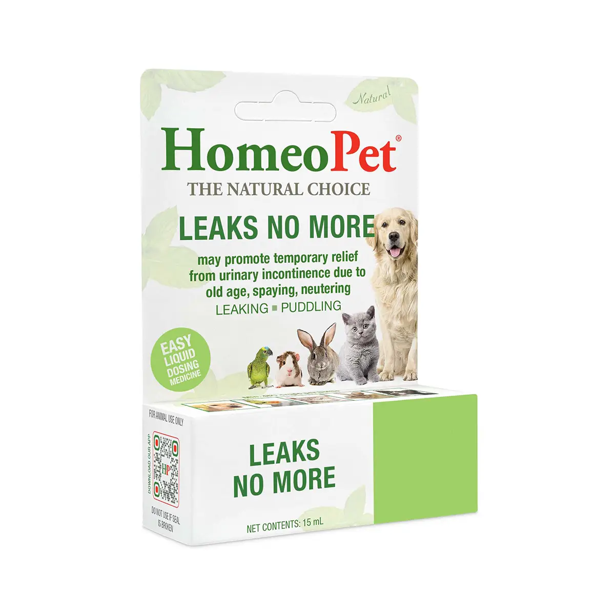 HomeoPet Leaks No More Dogs, Cats, and Small Animals Supplement 