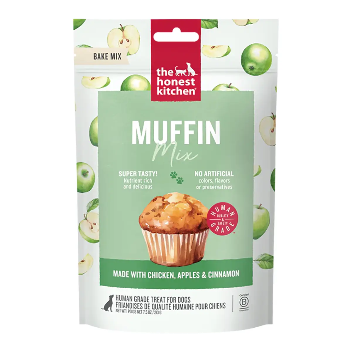 The Honest Kitchen Dog Muffin Mix - Chicken, Apples, and Cinnamon 