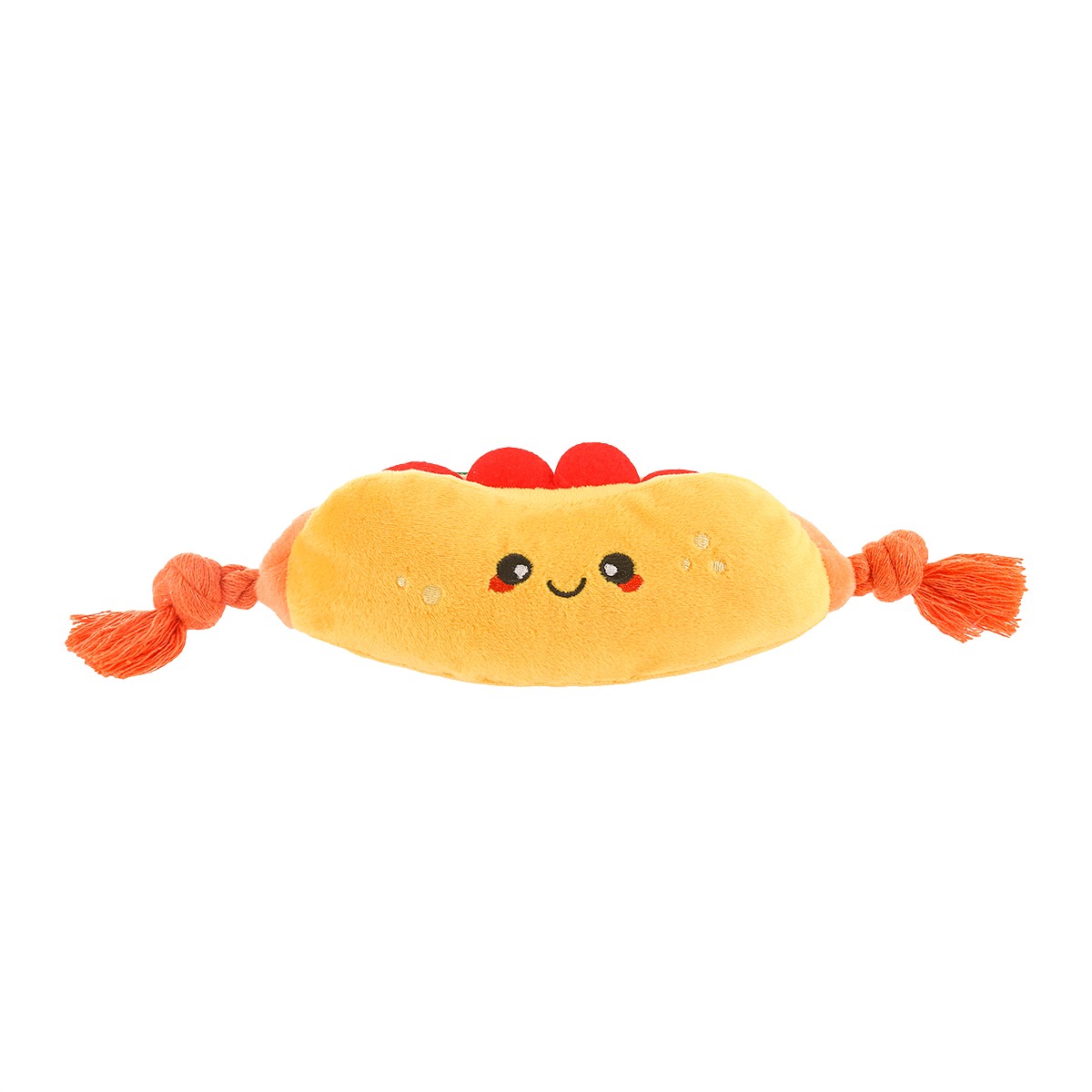 HugSmart Food Party Ropefunz Dog Toy - Hot Dog