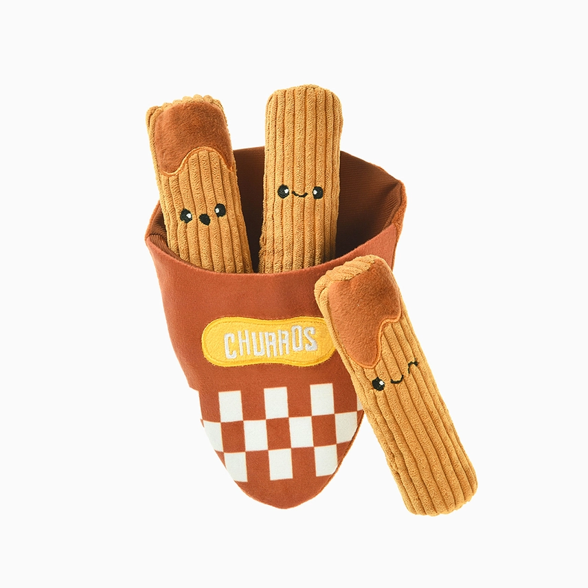 Hugsmart Food Party Dog Toy - Churros 