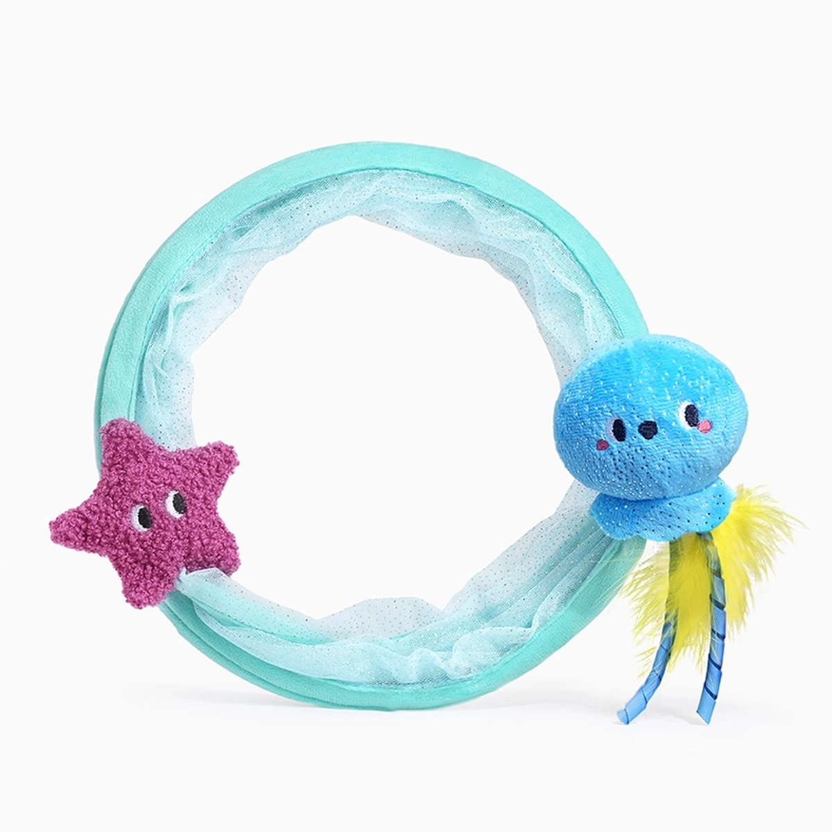 Hugsmart Meow Buddies Tunnel Cat Toy - Ocean