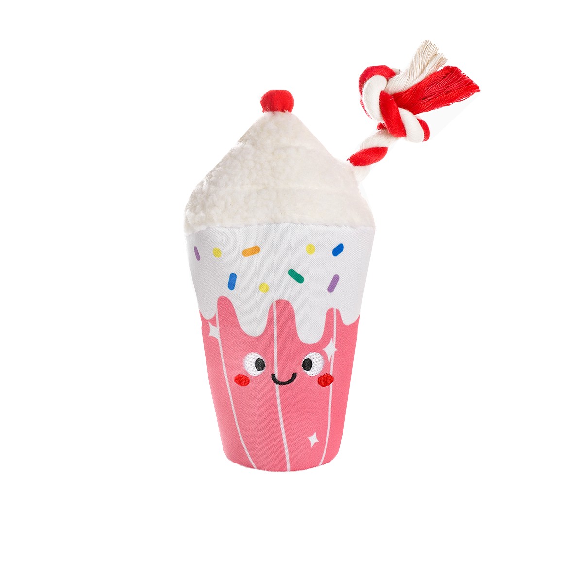 HugSmart Summer Floatie Drink Dog Toy - Strawberry Smoothie