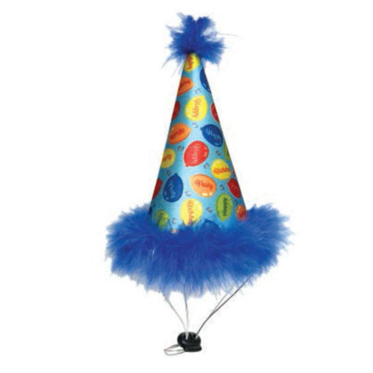 Huxley & Kent Party Time Dog Hat - Blue