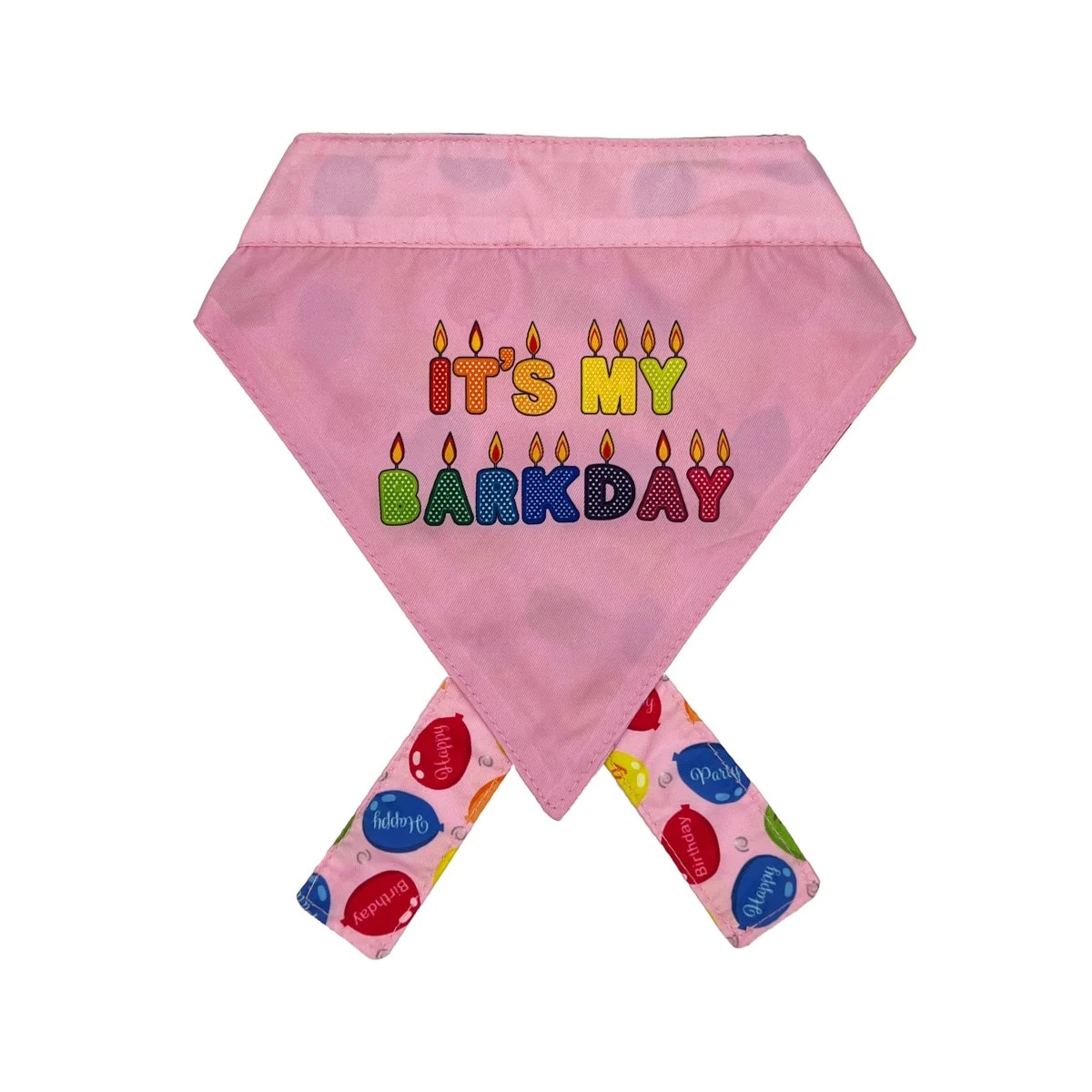 Huxley & Kent Party Time Dog Bandana - Pink
