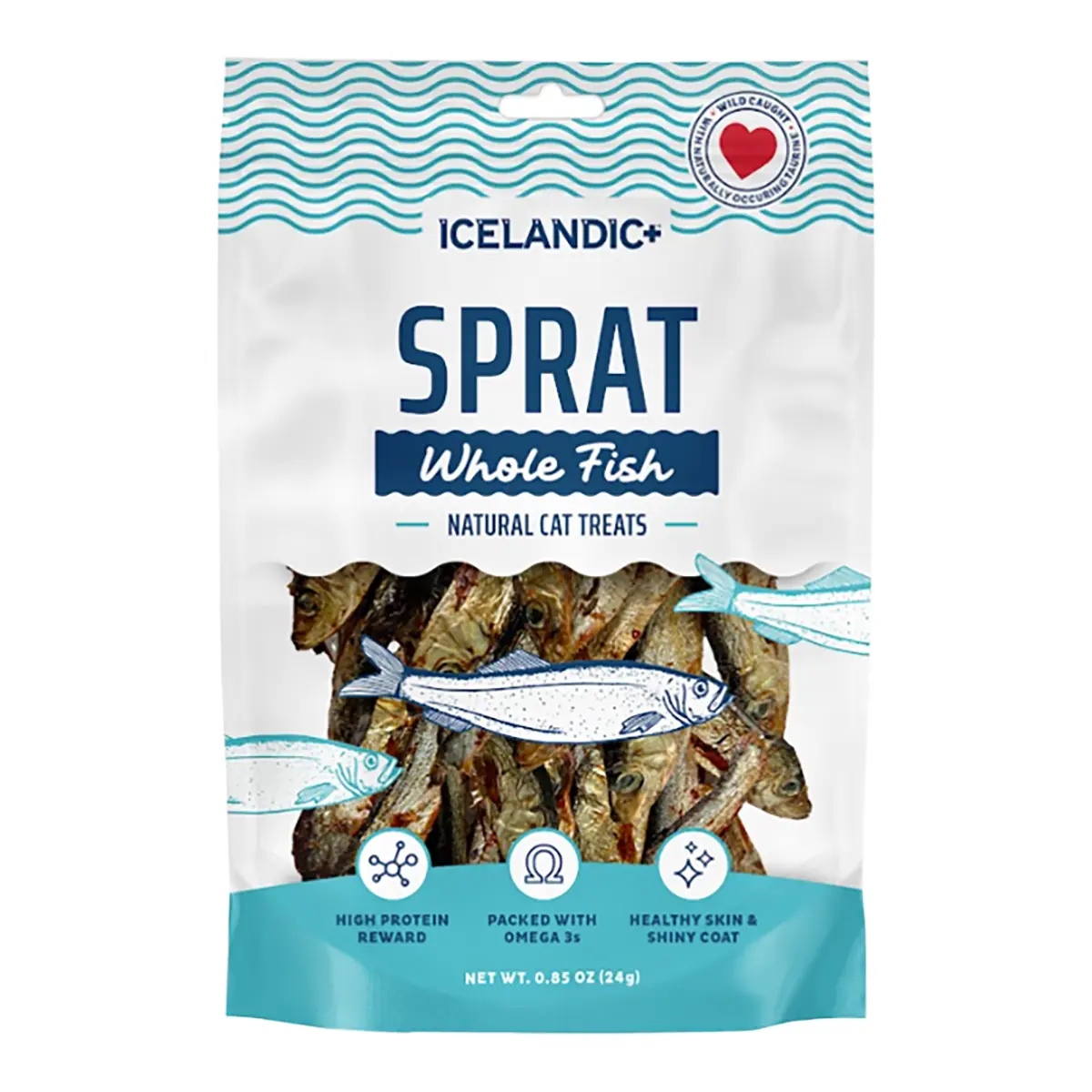 Icelandic+ Sprat Whole Fish Cat Treats