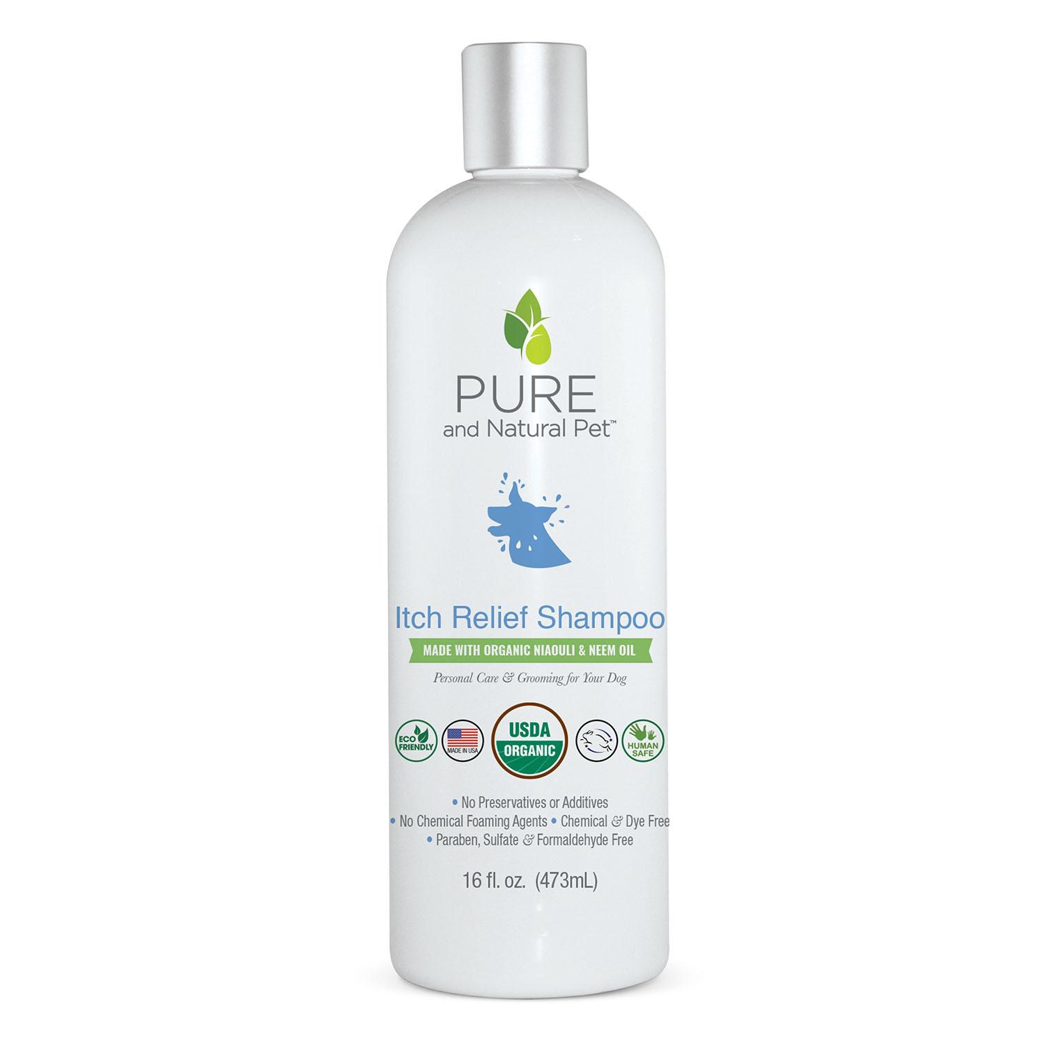 Pure and Natural Pet Itch Relief Organic Shampoo for Dogs