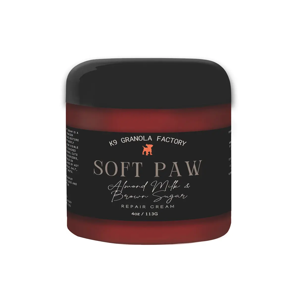 K9 Granola Factory Soft Paw Repair Cream for Dogs - Almond Milk and Brown Sugar 