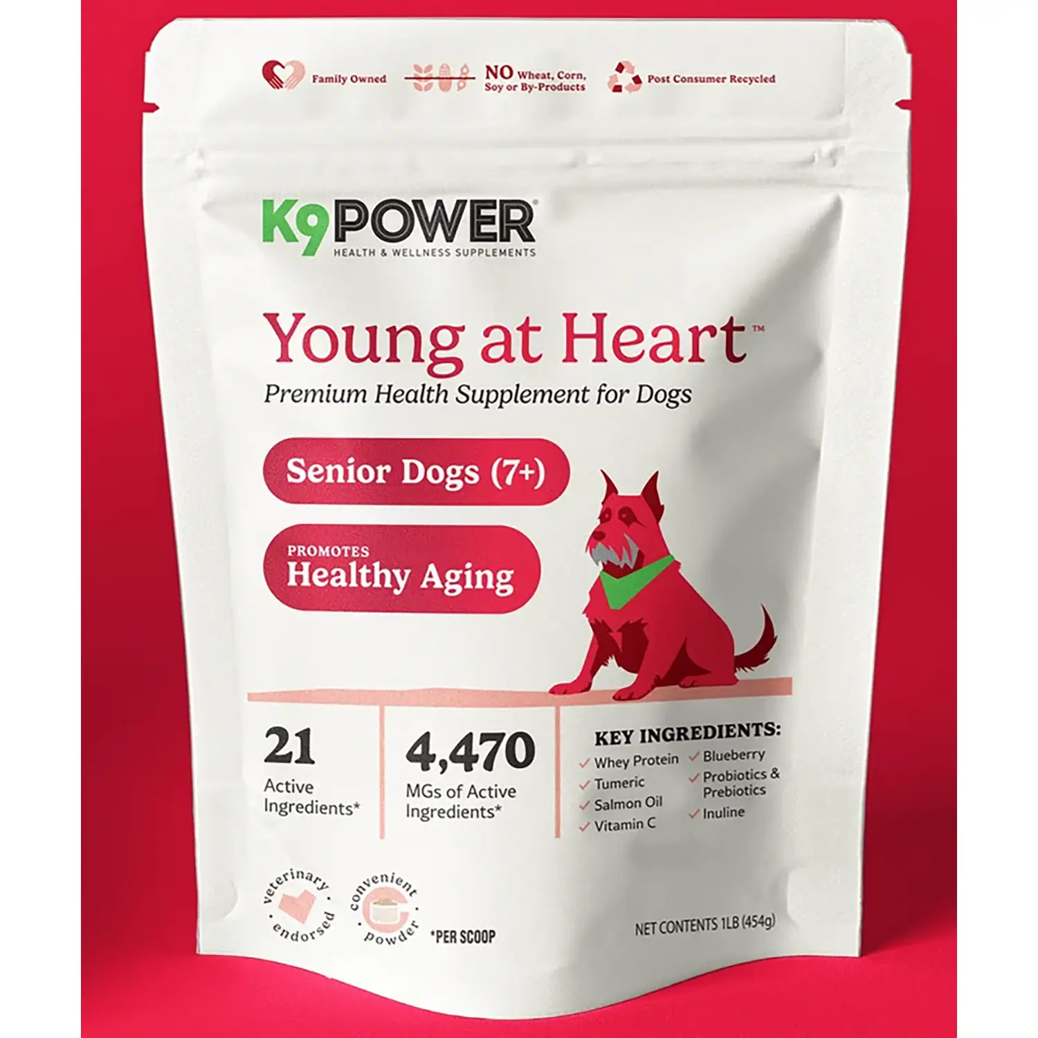K9 Power Young at Heart Senior Dog Supplement