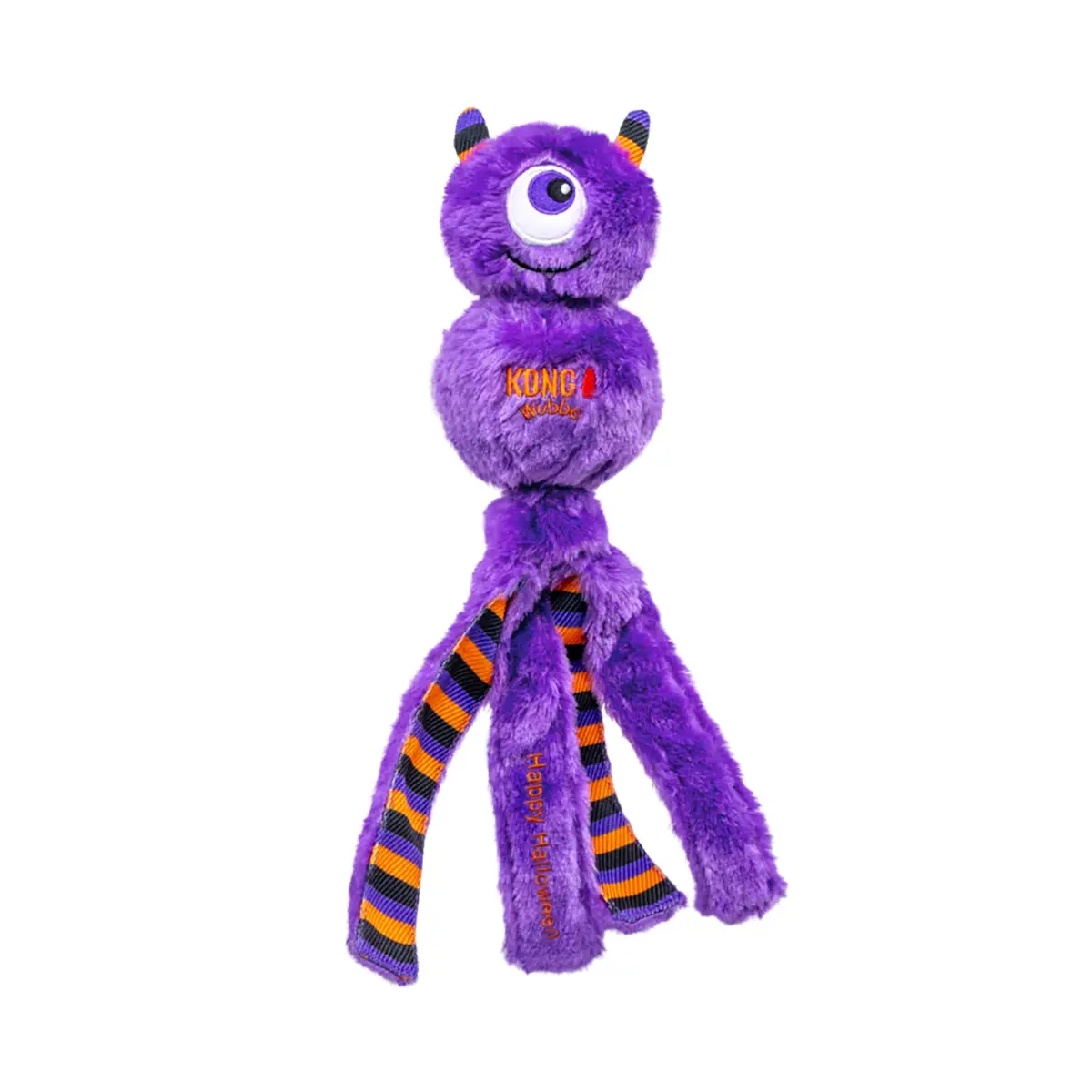 KONG Halloween Wubba Dog Toy - Purple Furry Monster
