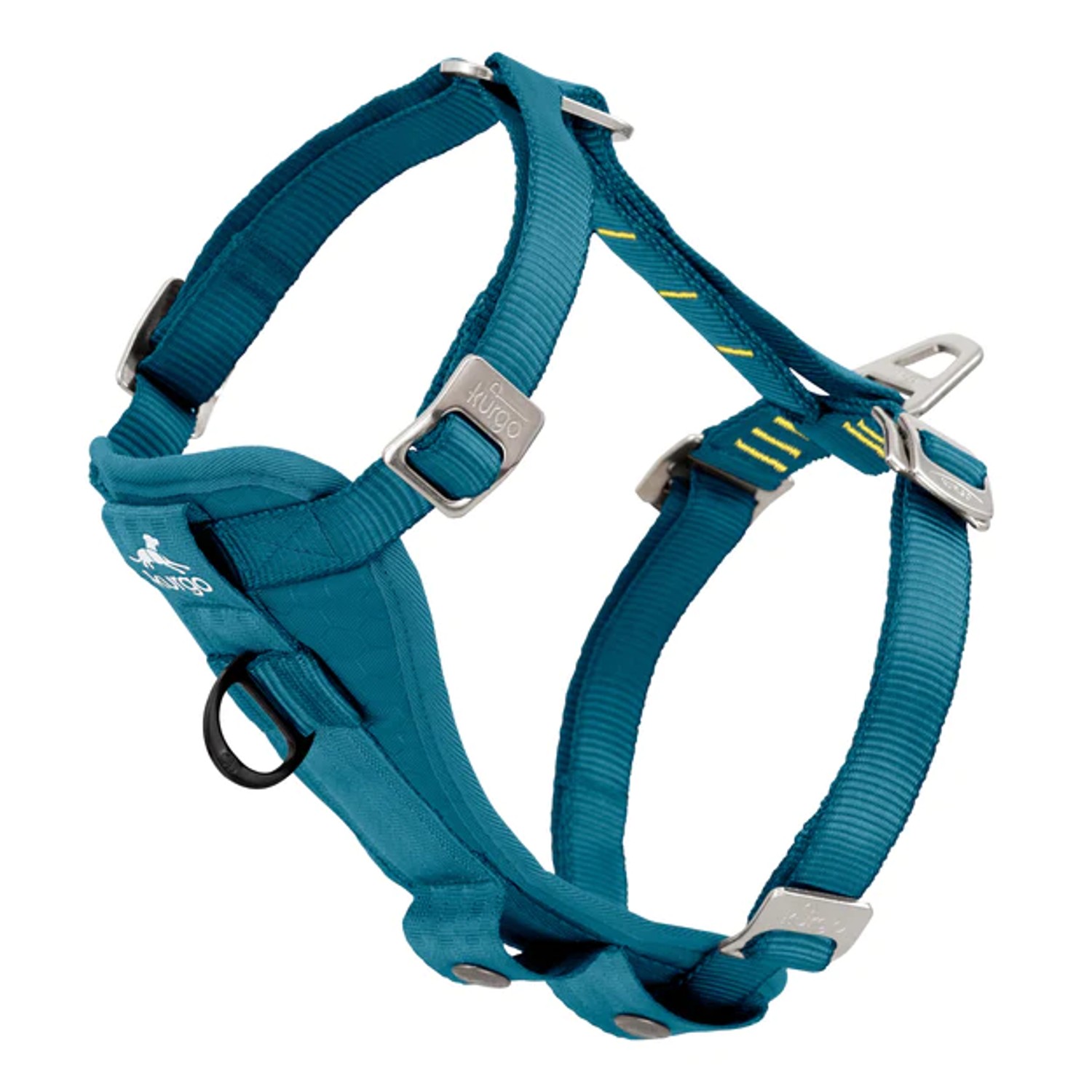 Kurgo Enhanced Strength Tru-Fit Smart Dog Harness w/Seatbelt Tether - Ink