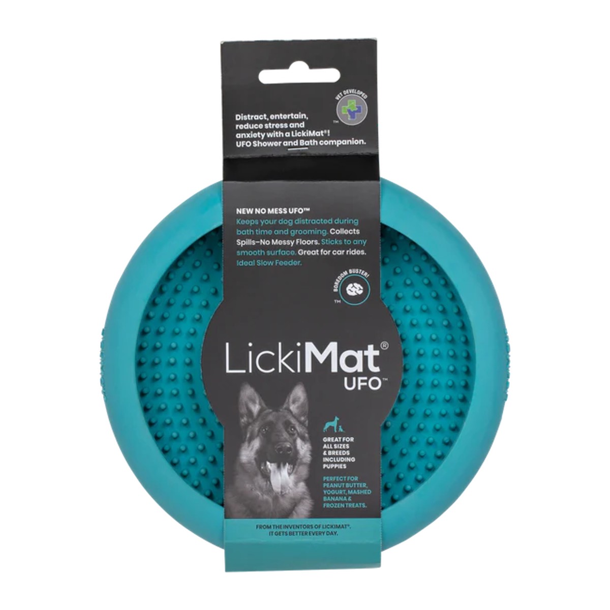 LickiMat UFO Suction Pet Feeder - Turquoise