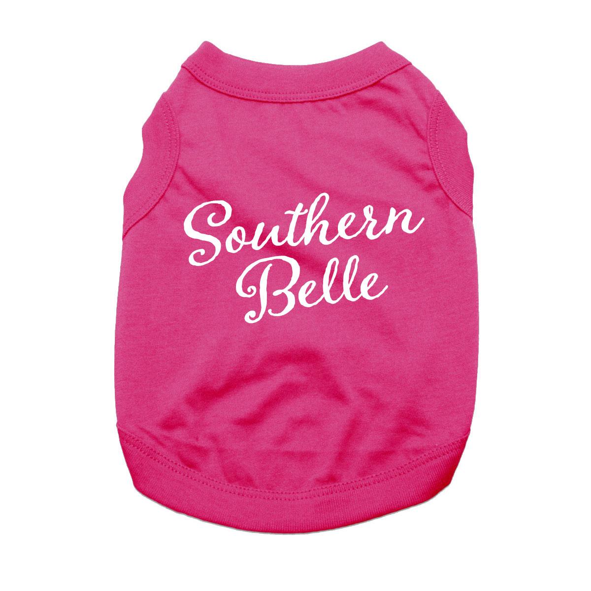 Southern Belle Dog Shirt - Bright Pink