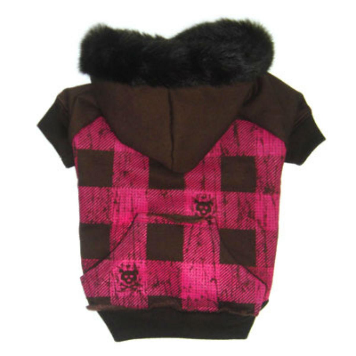 RuffLuv NYC Lumberchic Dog Hoodie - Brown