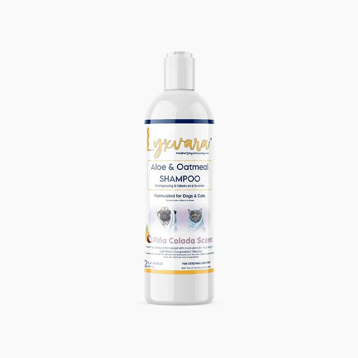 Lyxvara Aloe and Oatmeal Shampoo for Dogs and Cats - PiÃ±a Colada Scent