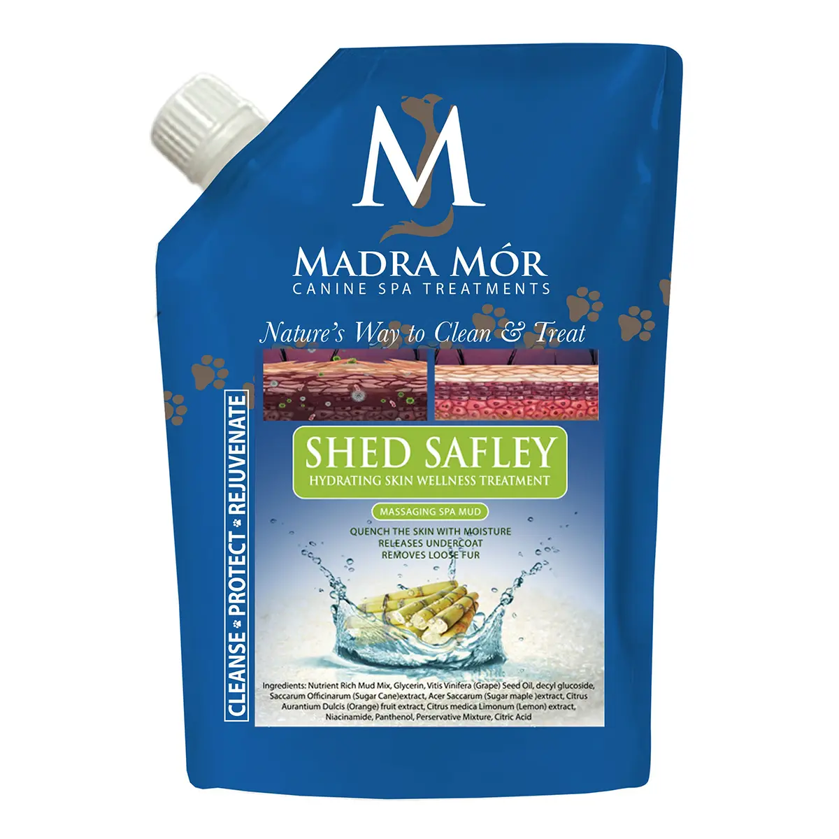 Madra MÃ³r Canine Spa Treatments Shed Safely Spa Mud Dog Bath - Deep Cleanse & Fur Relief