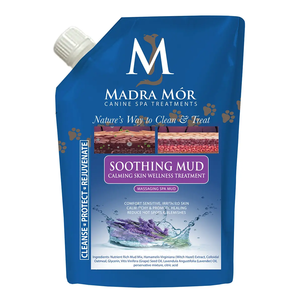 Madra MÃ³r Canine Spa Treatments Soothing Massaging Spa Mud Dog Bath - Irritated Skin Relief