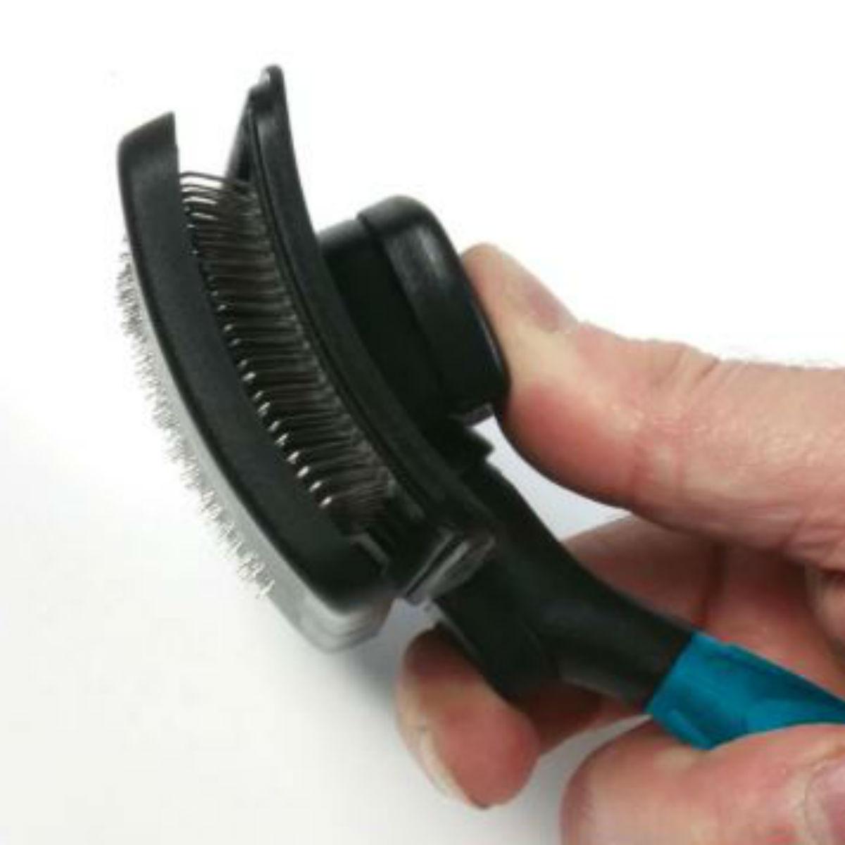 Master Grooming Tools Self-Cleaning Slicker Brush