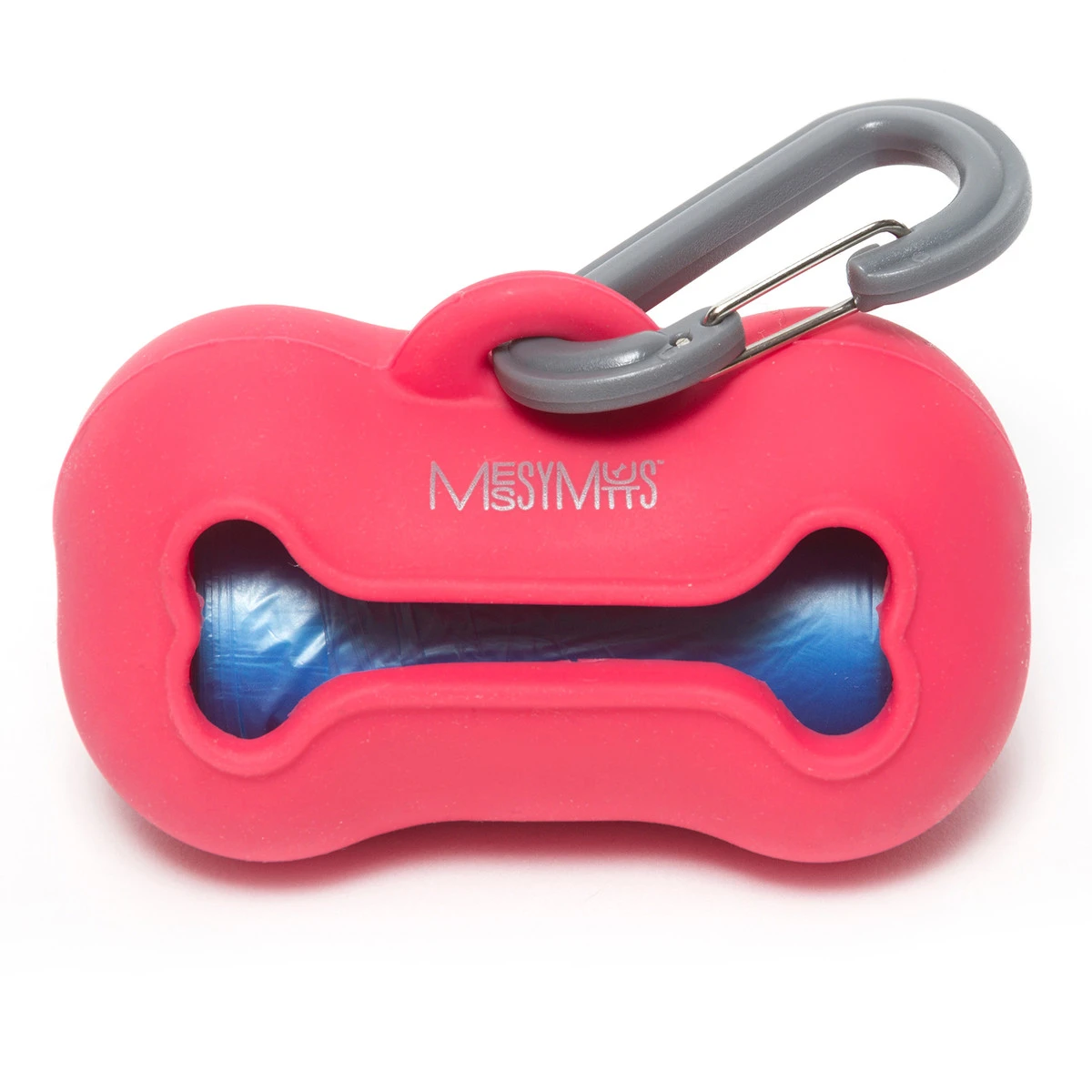 Messy Mutts Silicone Dog Waste Bag Holder - Watermelon Red
