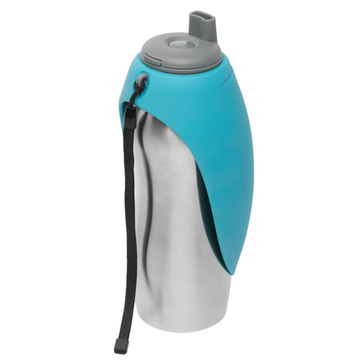 Messy Mutts Stainless Steel Water Bottle Bowl - Blue