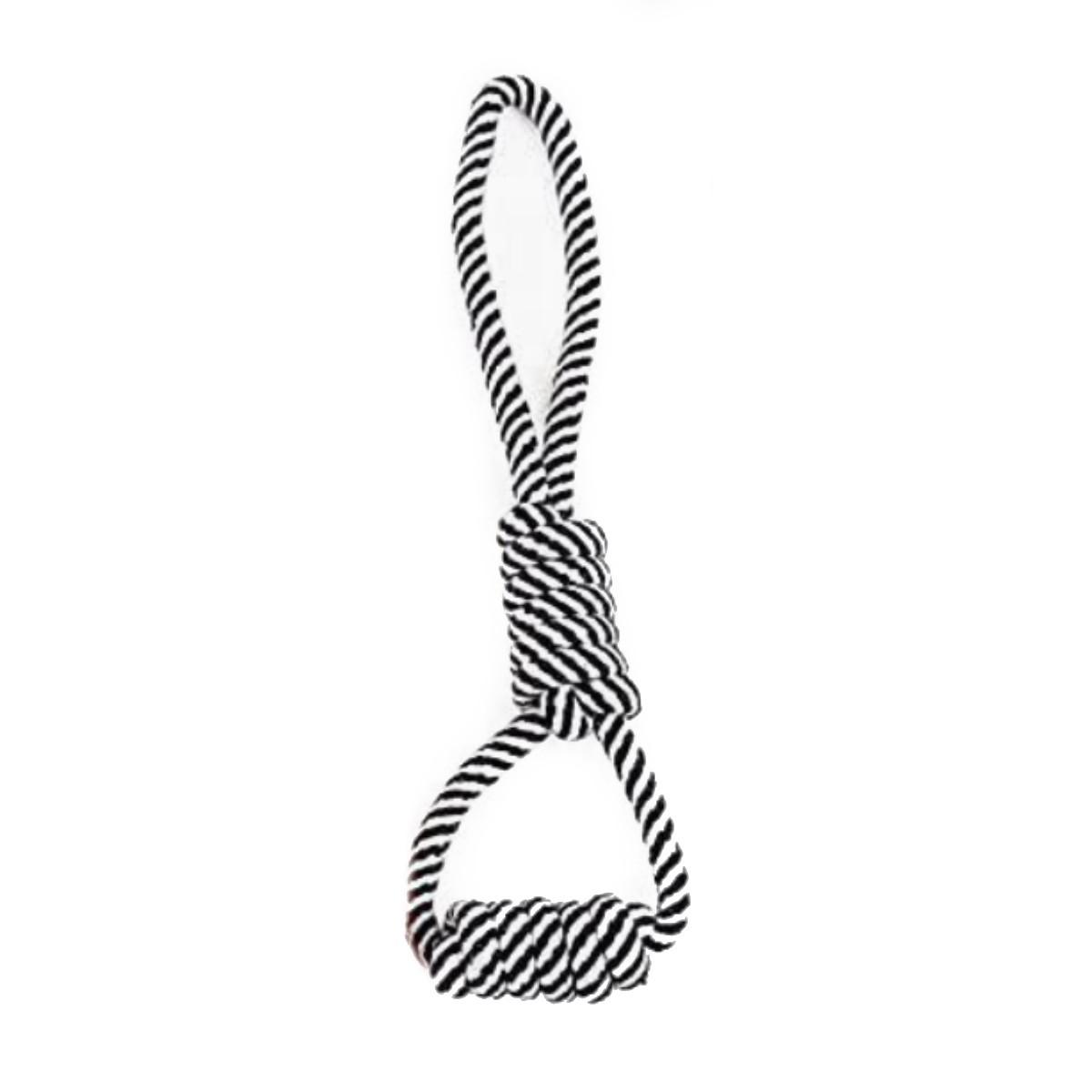 The MODERN PET CO. Loves Me Knot Rope Dog Toy - Black