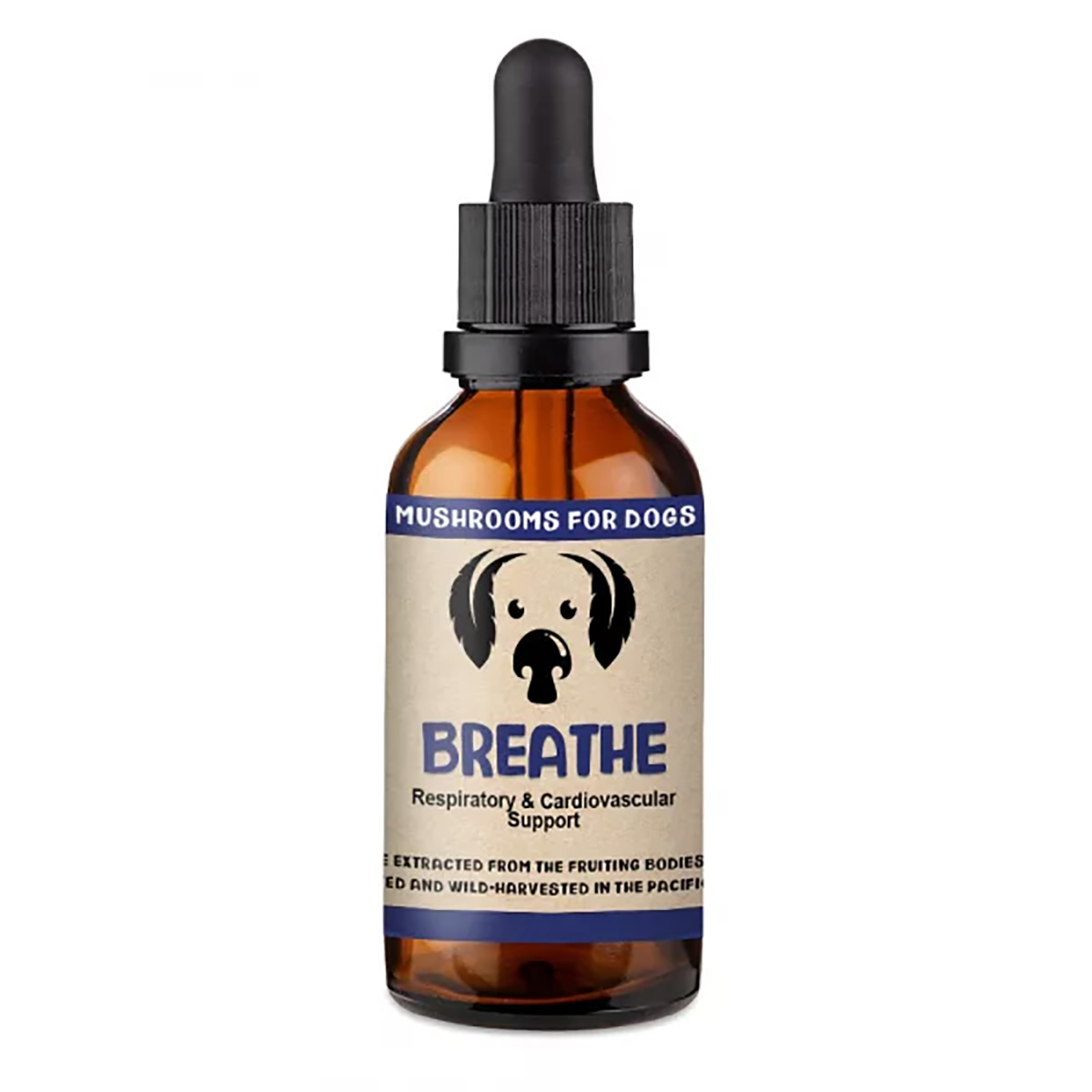 MycoDog Breathe Respiratory and Cardio Support for Dogs - Mushroom Extract & Adaptogen Tincture