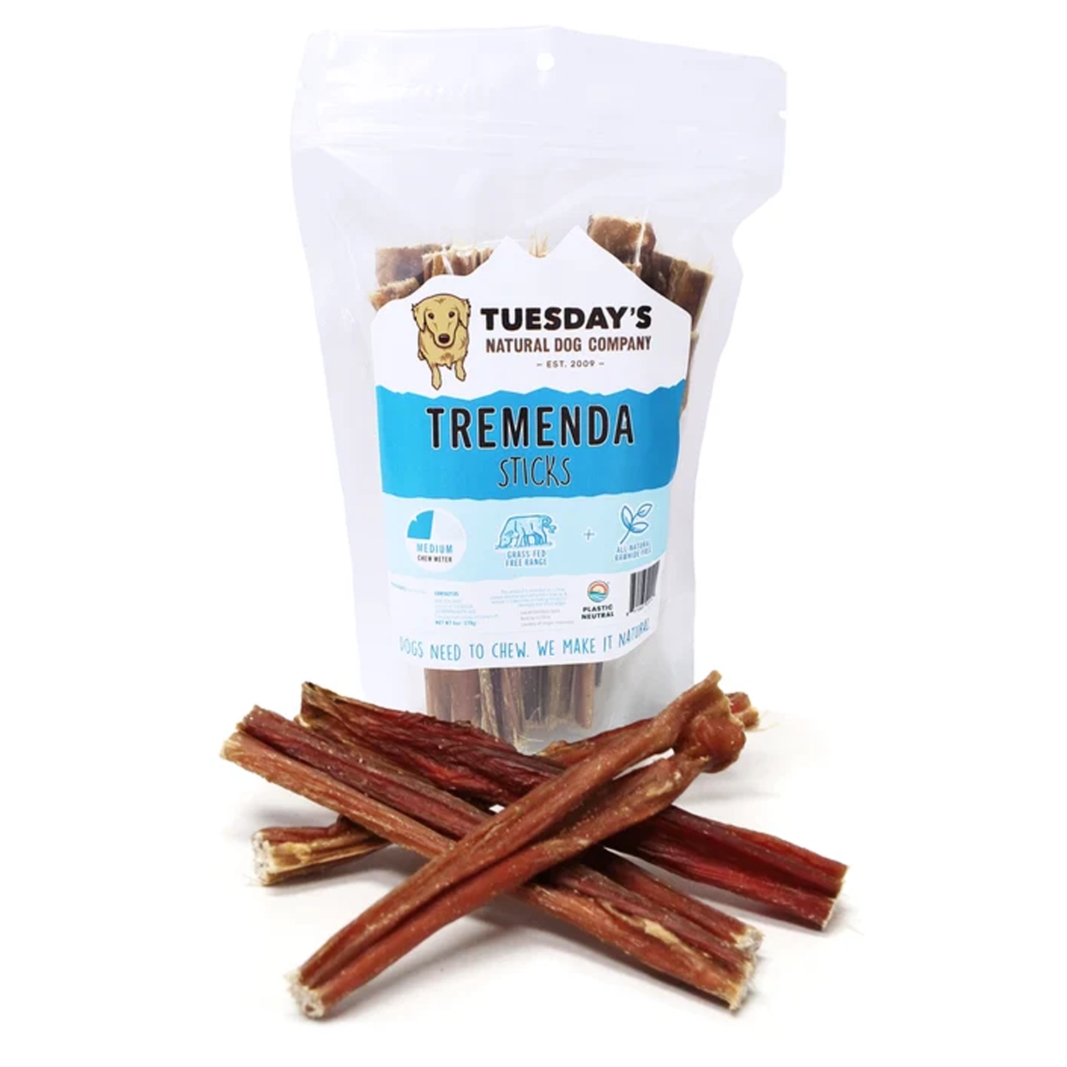 Tuesday's Natural Dog Company 5" Tremenda Sticks Dog Treats