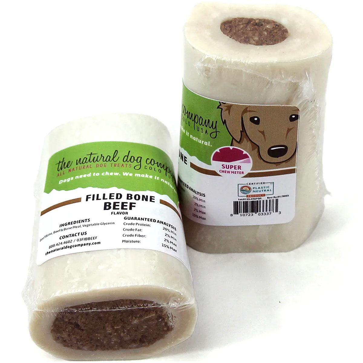 The Natural Dog Company Beef Flavor Filled Bone Dog Treat