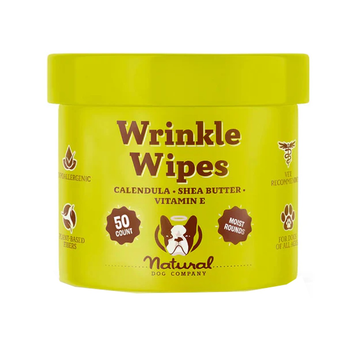 Natural Dog Company Wrinkle Dog Wipes