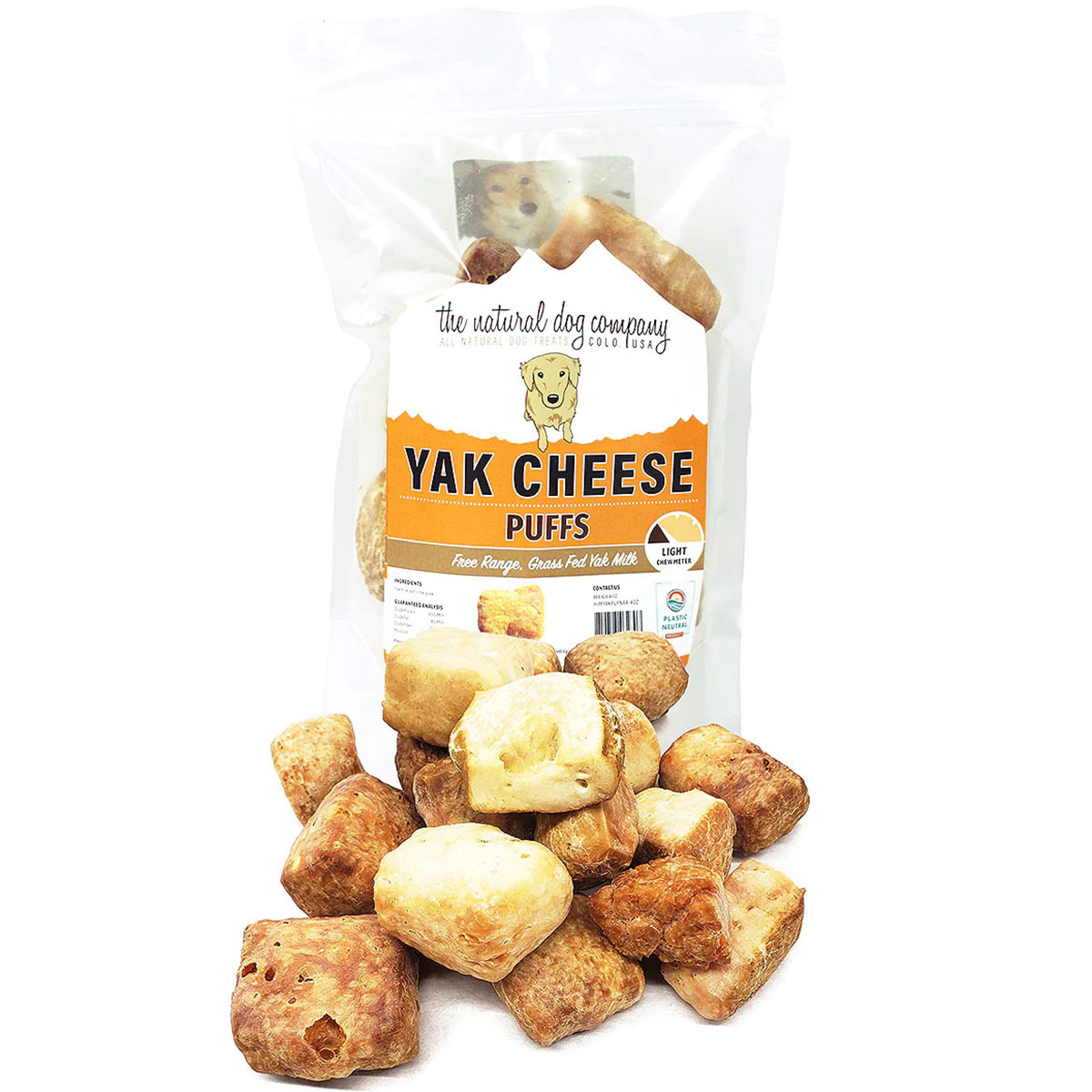 The Natural Dog Company Yak Cheese Puffs Dog Treats