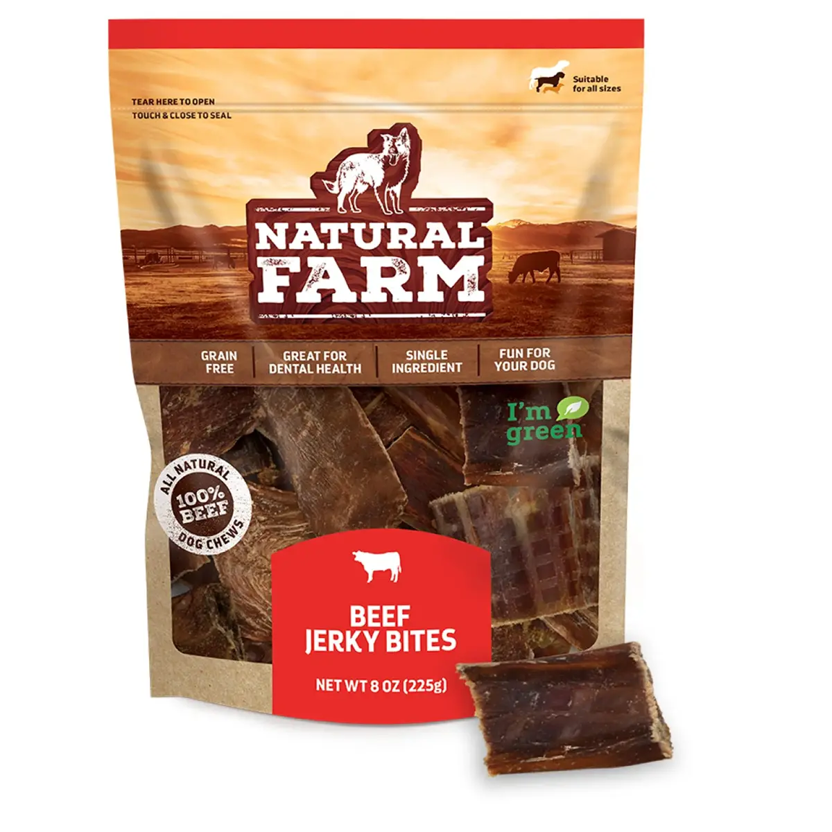 Natural Farm Beef Jerky Bites Dog Treats