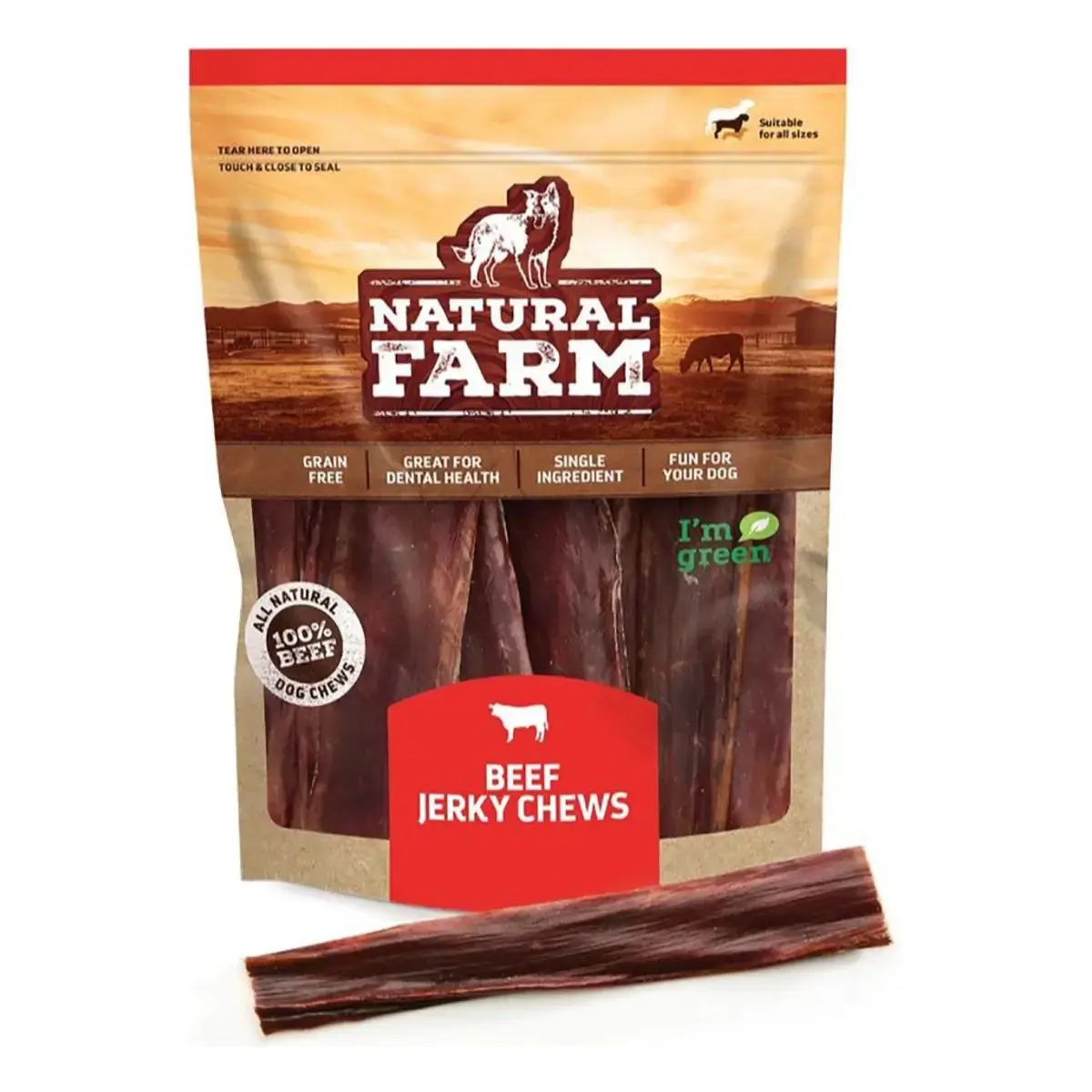 Natural Farm Beef Jerky Dog Chews