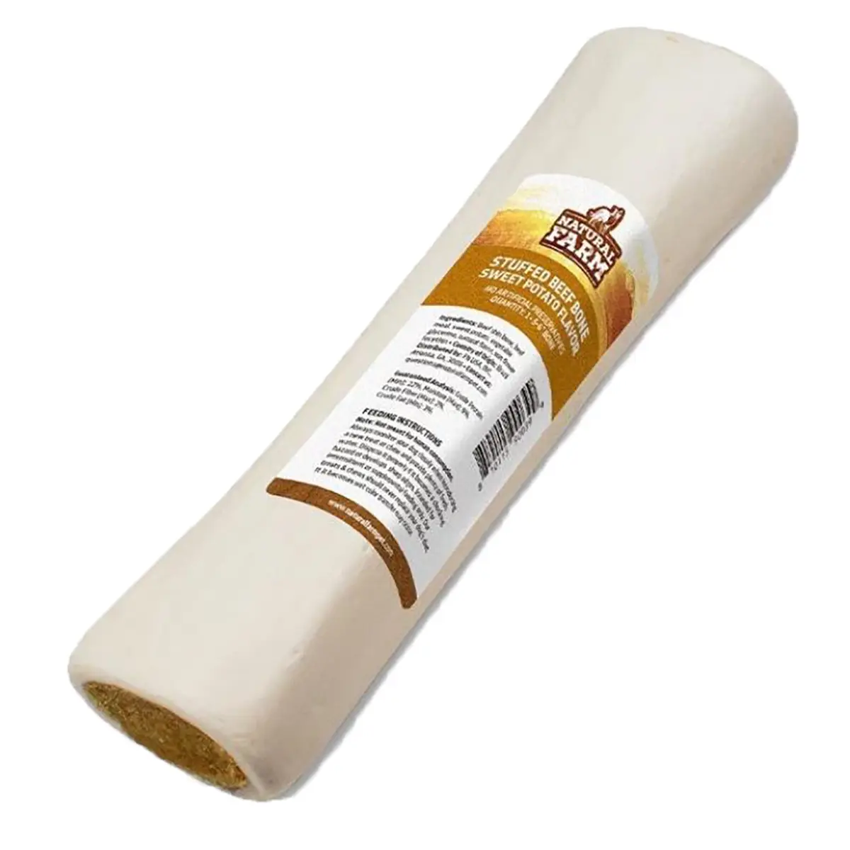 Natural Farm Stuffed Beef Bone Dog Chews - Sweet Potato