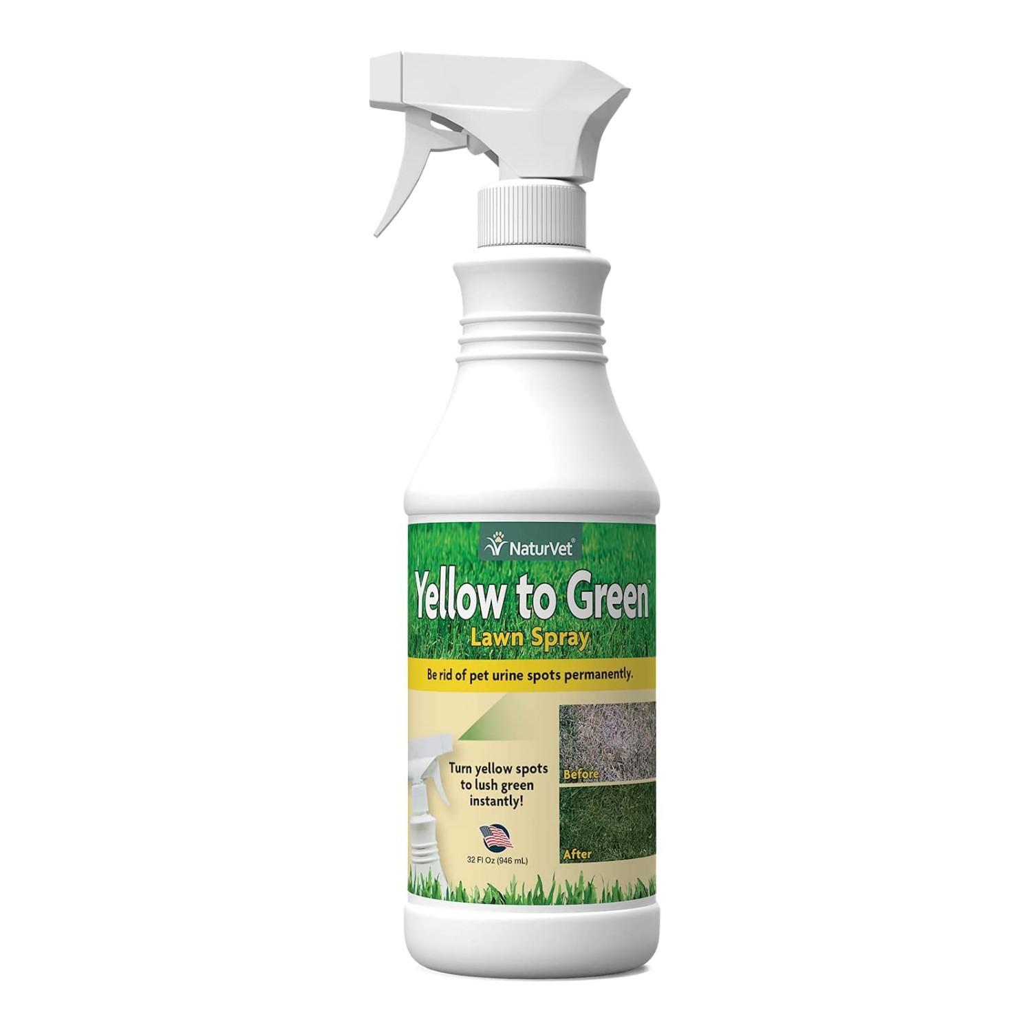 NaturVet Yellow to Green Lawn Spray for Dog Urine Spots