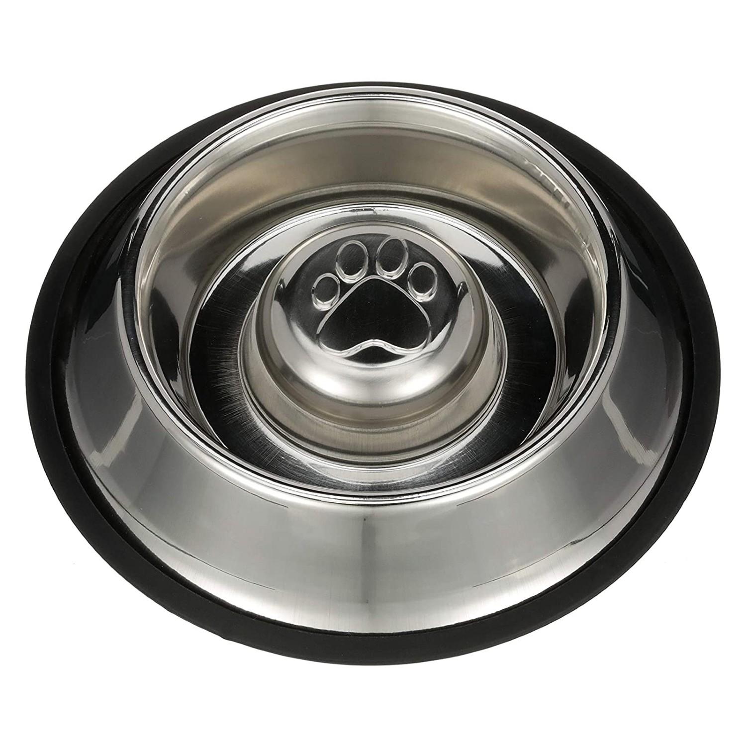 Neater Feeder Non-Tip Stainless Steel Slow Feed Dog Bowl