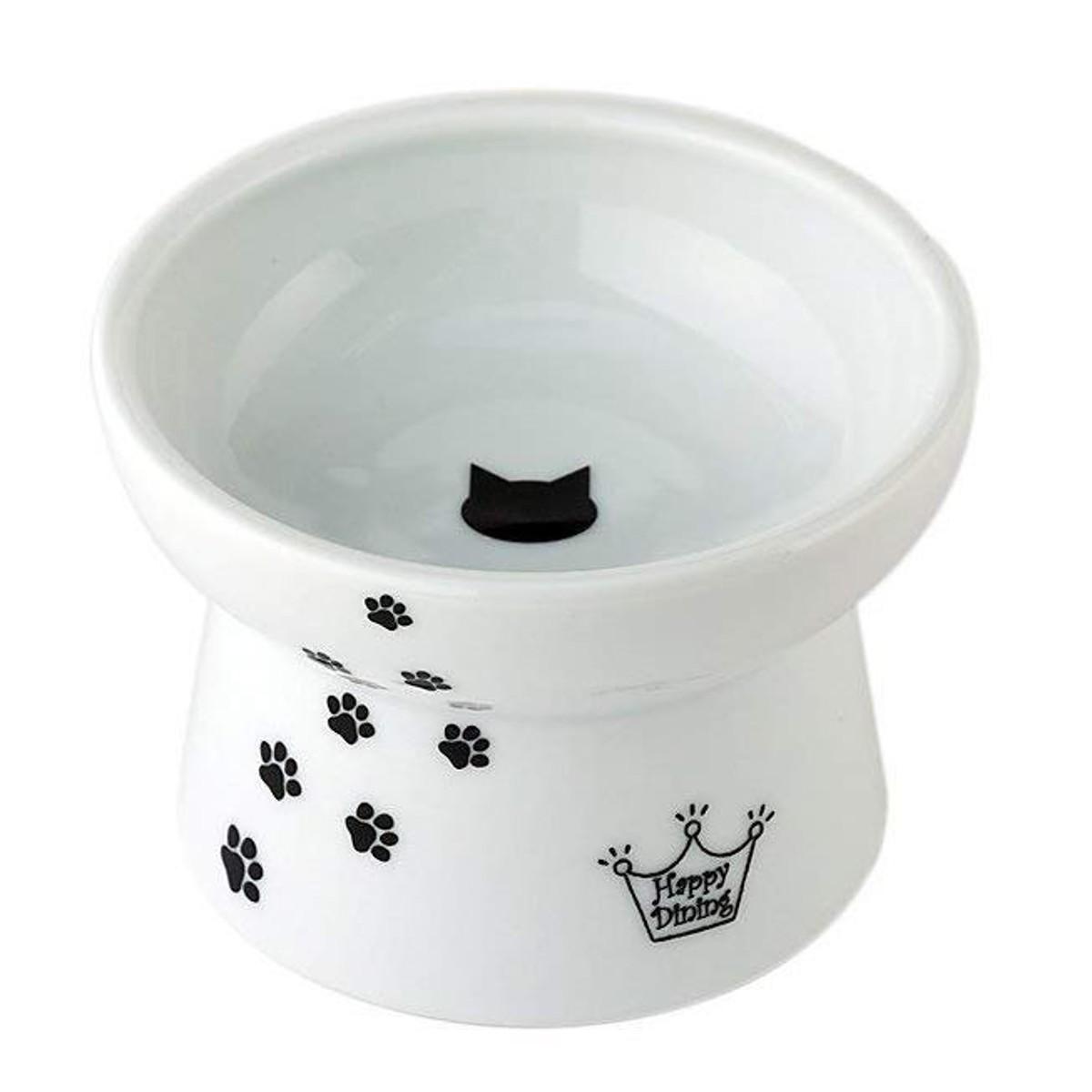 Necoichi Raised Cat Food Bowl - Cat Design