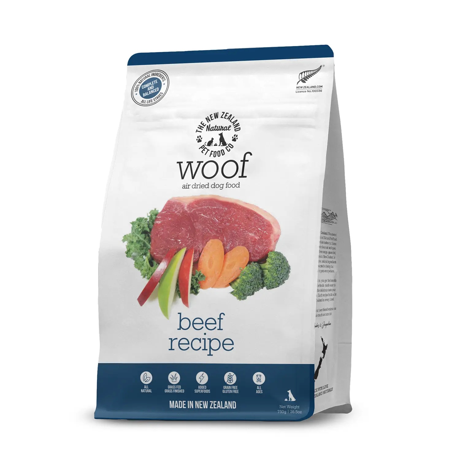 The New Zealand Natural Pet Food Co. Woof Air Dried Dog Food - Beef