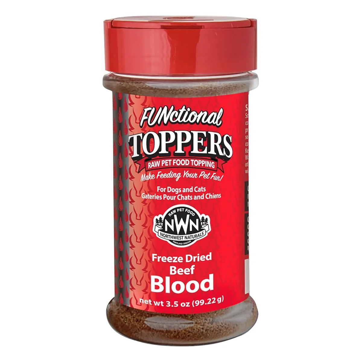 Northwest Naturals Freeze-Dried Dog & Cat Topper - Beef Blood