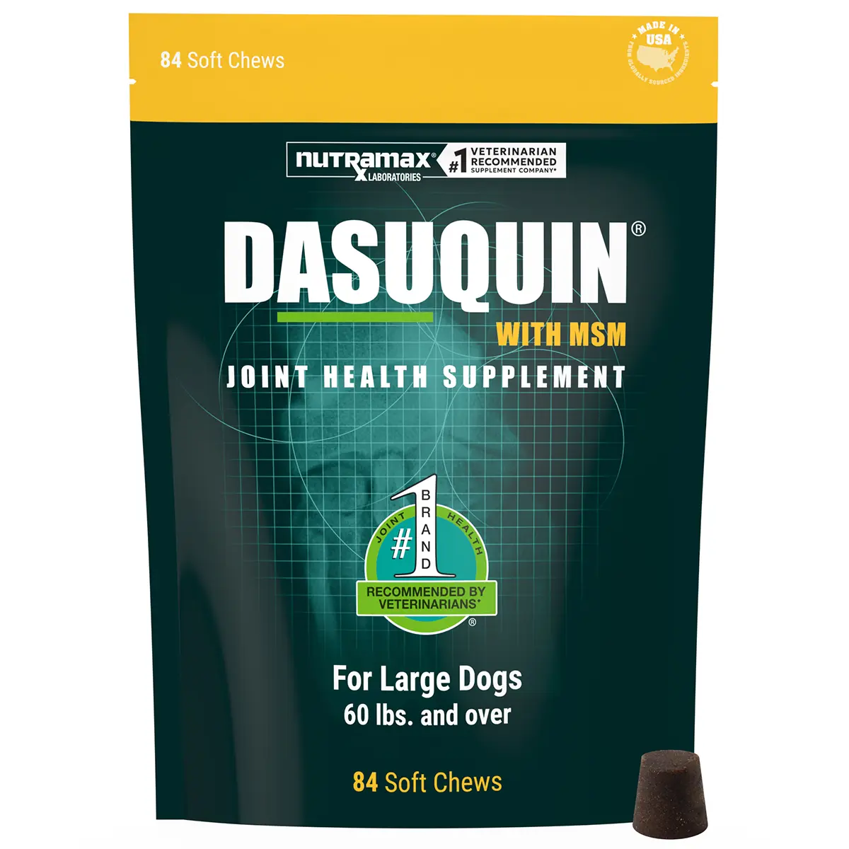 Nutramax Dasuquin Joint Health Supplement for Large Dog Soft Chews with Glucosamine, Chondroitin, MSM and ASU
