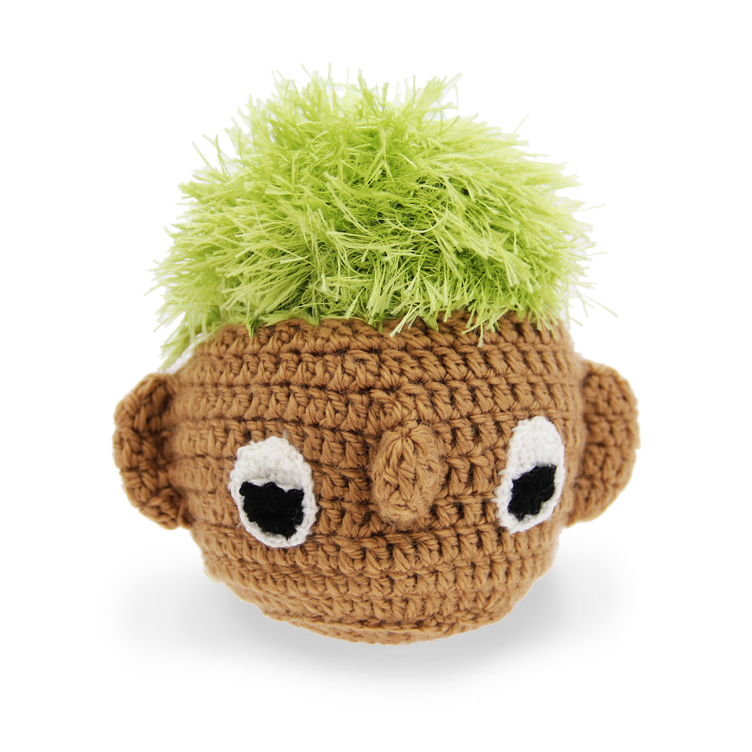 OoMaLoo Handmade Turf Head Dog Toy 