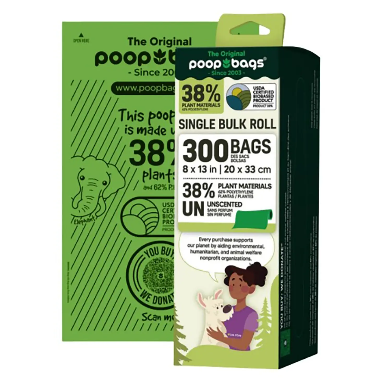 The Original Poop Bags Flat Bags - Bulk Roll