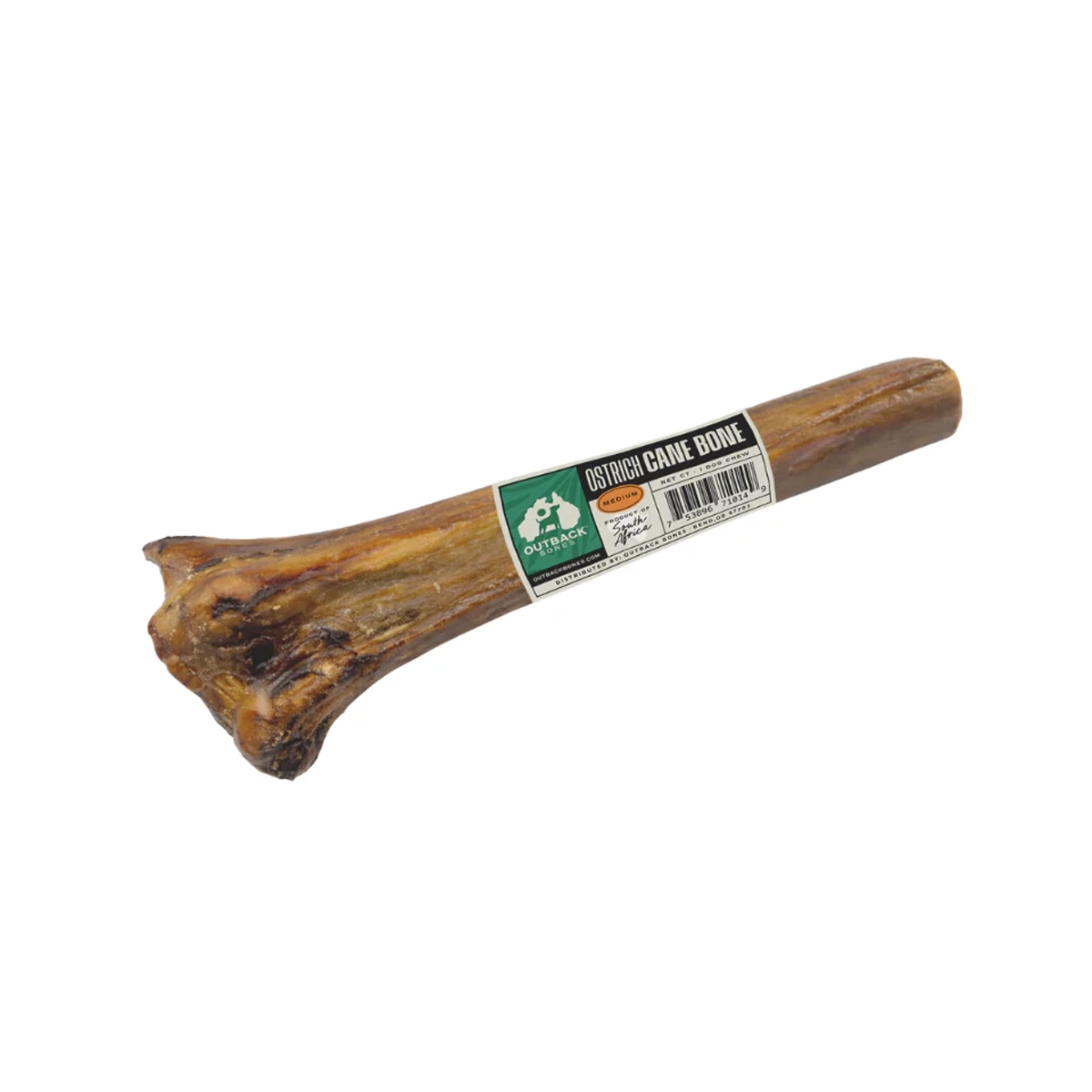 Outback Bones Dog Chew - Ostrich Cane Bone 