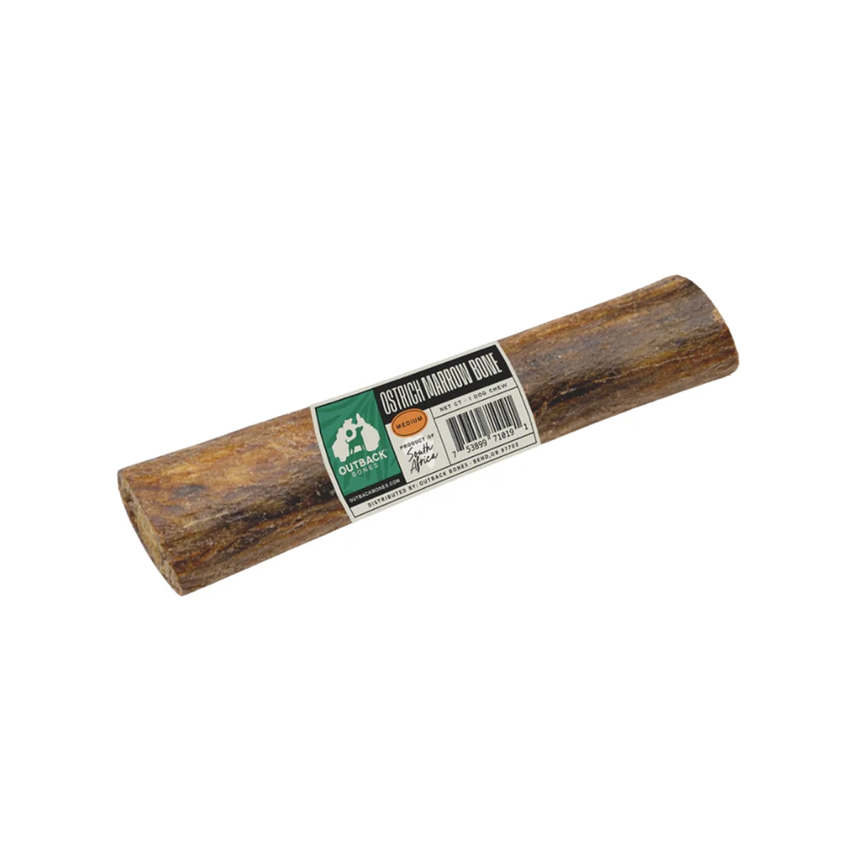 Outback Bones Dog Chew - Ostrich Marrow Bone 