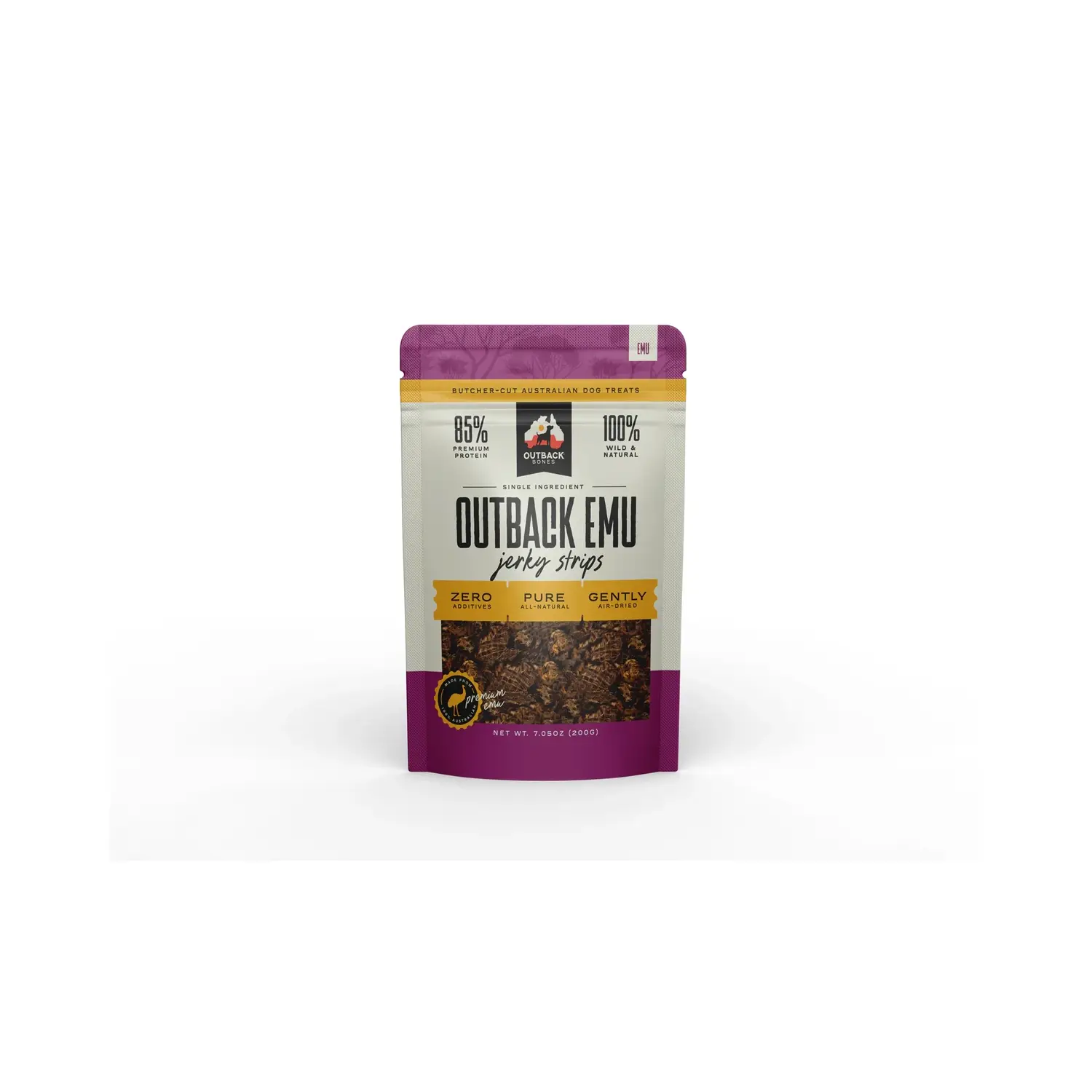 Outback Bones Dog Jerky - Emu 